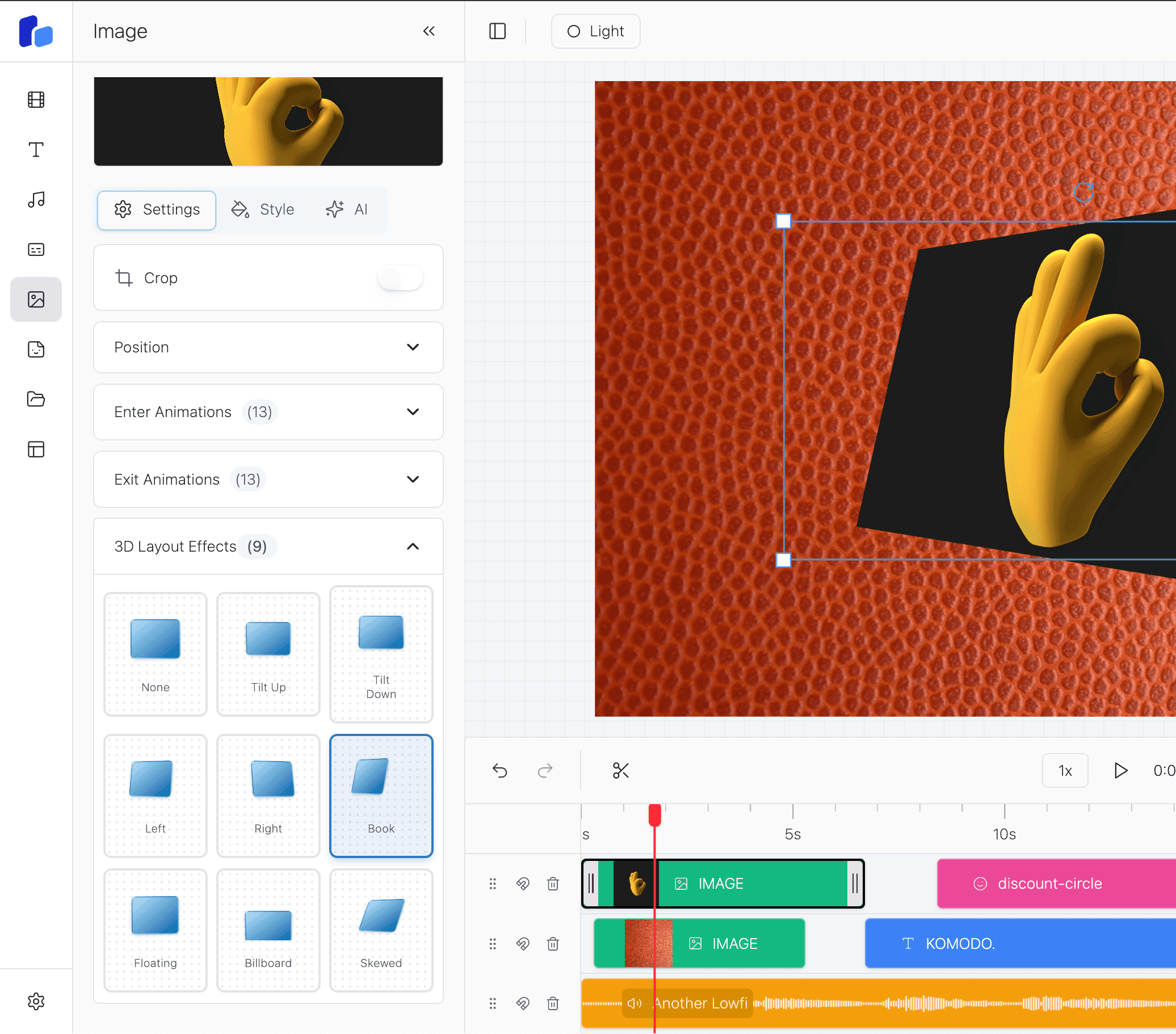 3D Layouts screenshot